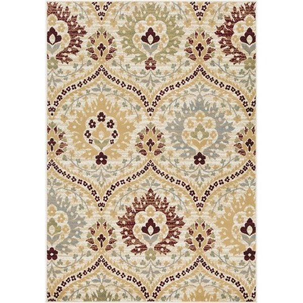 Lbaiet Lbaiet DN527R57 5 x 7 ft. Danby Charlotte Traditional Rug; Red DN527R57